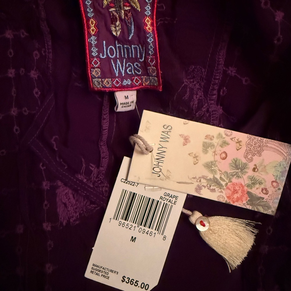Johnny Was Runswick Lora Tunic Medium NWT - Picture 5 of 6